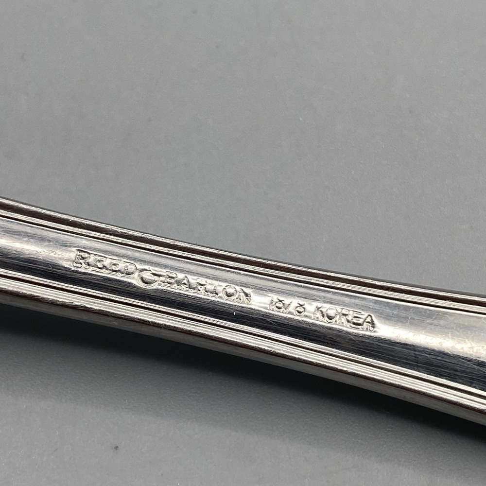 Reed & Barton KINGS Stainless Korea‎ 18/8 Solid Serving Spoon Utensil Tablespoon - Picture 7 of 7
